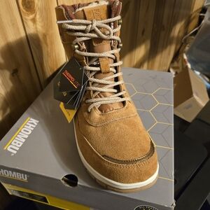 Khombu Women's Lace Up Boots - Brown